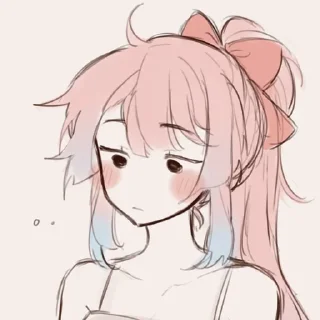 😶 emoji kokomi Telegram sticker 9 of 74