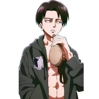 ⚔ emoji Levi Ackerman By @LiuAlvinas Telegram sticker 20 of 20