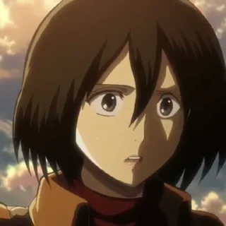 😎 emoji Mikasa Ackerman Telegram sticker 15 of 28