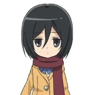 😎 emoji Mikasa Ackerman Telegram sticker 5 of 28