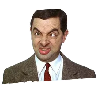 🤨 emoji Mr. Bean Telegram sticker 9 of 21
