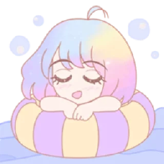 😌 emoji merry girl | @cutestickers4you Telegram sticker 12 of 16