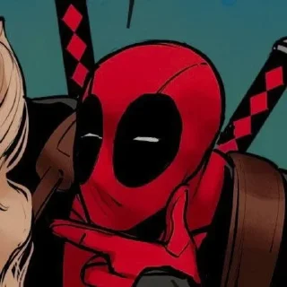 🤔 emoji Deadpool [][ @TINYGIANTZ ][] Telegram sticker 8 of 14