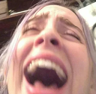 😂 emoji Billie eilish Telegram sticker 5 of 21