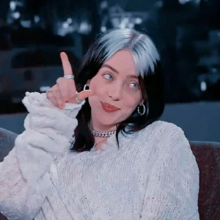 🥰 emoji Billie eilish Telegram sticker 14 of 21