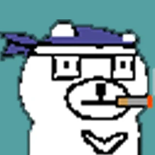 😄 emoji 摸摸熊那些致敬的二創 Telegram sticker 7 of 108