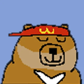 😕 emoji 摸摸熊那些致敬的二創 Telegram sticker 8 of 108