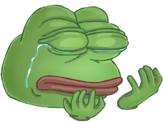 😀 emoji 绿青蛙 Telegram sticker 17 of 21