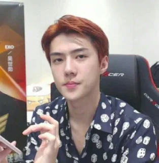 👍 emoji Sehun Telegram sticker 11 of 31