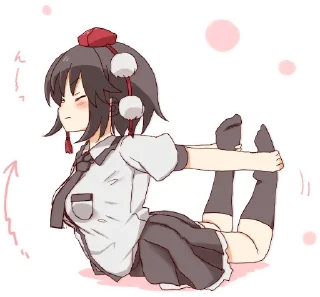 😣 emoji 射命丸文 Telegram sticker 10 of 49