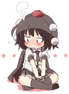 😳 emoji 射命丸文 Telegram sticker 8 of 49