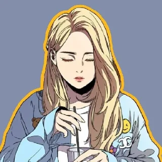 Sticker from @wallpaper_kid shelly//windbreaker @Anime_Sticker_noob