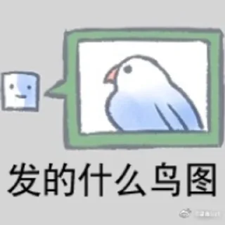 🤨 emoji 文明小鸟芋圆 @猛禽bot Telegram sticker 16 of 46