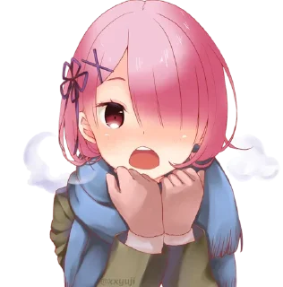 🧣 emoji ▼・ᴥ・▼ || @CouplePFP Telegram sticker 11 of 90