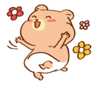 🥰 emoji baby bear Cha-cha| @cutestickers4you Telegram sticker 17 of 40