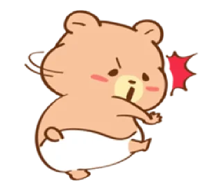 😤 emoji baby bear Cha-cha| @cutestickers4you Telegram sticker 23 of 40