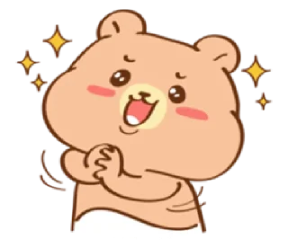 🤩 emoji baby bear Cha-cha| @cutestickers4you Telegram sticker 9 of 40