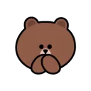 🤭 emoji Line Friends Emoji Telegram sticker 7 of 40