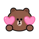 ❤️ emoji Line Friends Emoji Telegram sticker 15 of 40