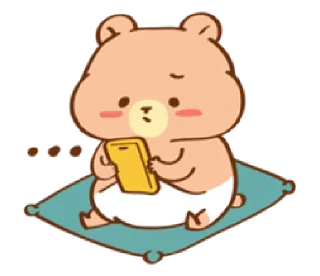 😐 emoji baby bear Cha-cha| @cutestickers4you Telegram sticker 20 of 40