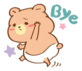 Sticker from baby bear Cha-cha| @cutestickers4you