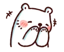 😳 emoji 白白日記 · 好熱啊! Telegram sticker 14 of 24
