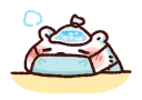 😷 emoji 白白日記 · 好熱啊! Telegram sticker 22 of 24
