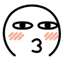 😚 emoji ARU Telegram sticker 18 of 30