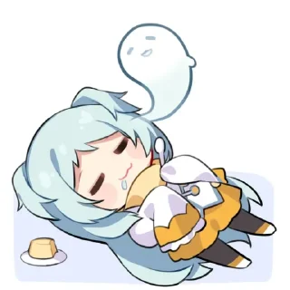😴 emoji 公主连结表情包[无文字] by 蜜汁姬工坊 Telegram sticker 8 of 63