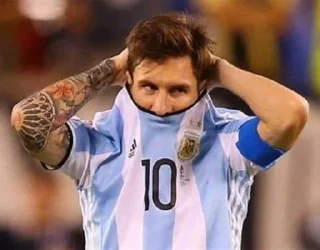 😶 emoji Lionel Messi @footballbeastchannel Telegram sticker 21 of 35