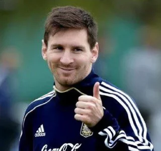 👍 emoji Lionel Messi @footballbeastchannel Telegram sticker 7 of 35