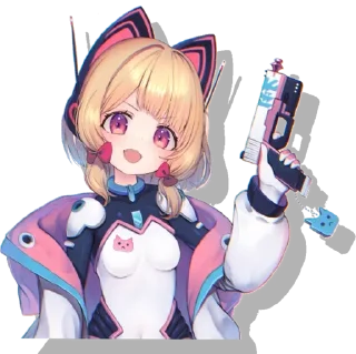 😍 emoji Saiba Momoi @Anak_kucing_stiker Telegram sticker 17 of 40