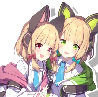 😍 emoji Midori & Momoi @Anak_kucing_stiker Telegram sticker 7 of 60