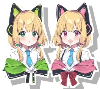 😍 emoji Midori & Momoi @Anak_kucing_stiker Telegram sticker 8 of 60
