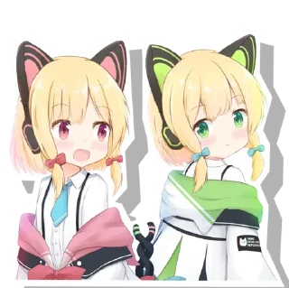 😍 emoji Midori & Momoi @Anak_kucing_stiker Telegram sticker 6 of 60