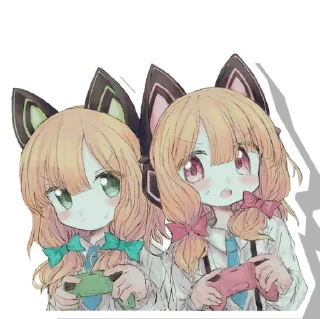 😍 emoji Midori & Momoi @Anak_kucing_stiker Telegram sticker 16 of 60
