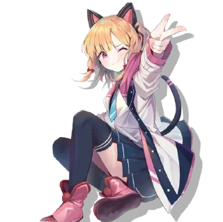 😍 emoji Saiba Momoi @Anak_kucing_stiker Telegram sticker 21 of 40
