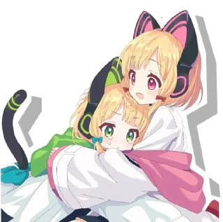 😍 emoji Midori & Momoi @Anak_kucing_stiker Telegram sticker 10 of 60