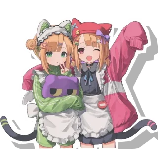 😍 emoji Midori & Momoi @Anak_kucing_stiker Telegram sticker 22 of 60