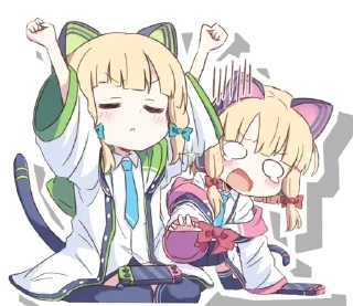 😍 emoji Midori & Momoi @Anak_kucing_stiker Telegram sticker 14 of 60