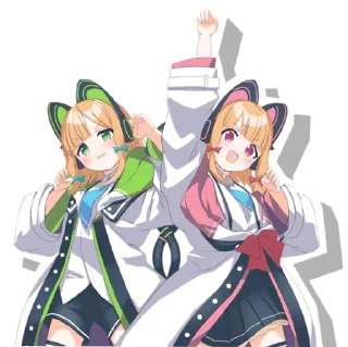 😍 emoji Midori & Momoi @Anak_kucing_stiker Telegram sticker 23 of 60