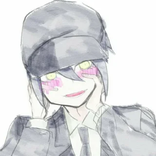 😊 emoji Pregame Shuichi Saihara Telegram sticker 20 of 50