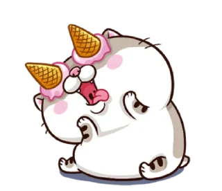 🤪 emoji fat cat Ami 2 (EN) @bistic Telegram sticker 23 of 40