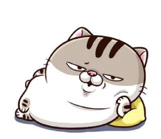 🤨 emoji fat cat Ami 2 (EN) @bistic Telegram sticker 13 of 40