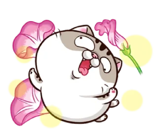 😊 emoji fat cat Ami 2 (EN) @bistic Telegram sticker 9 of 40