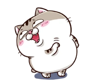 😆 emoji fat cat Ami 2 (EN) @bistic Telegram sticker 22 of 40