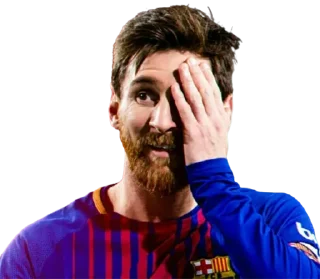 🤦‍♂ emoji Lionel Messi @Stickersey Telegram sticker 16 of 45