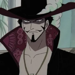 ⛓ emoji Dracule Mihawk @catboiis Telegram sticker 13 of 35