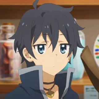 😐 emoji Anime reactions Telegram sticker 5 of 100