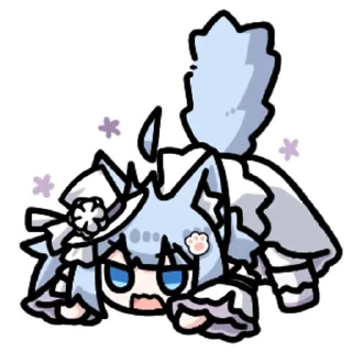 💥 emoji 雪音猫猫一 @zhaxia_cn Telegram sticker 10 of 32